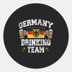 Deutschland Drink Team Deutschland Bierfeste Runder Aufkleber