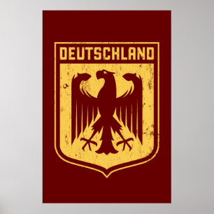 Deutschland Eagle - deutsches Wappen Poster