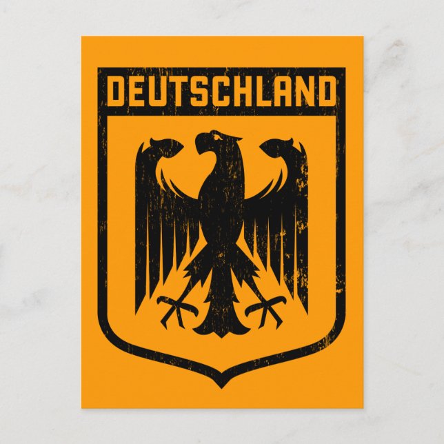 Deutschland Eagle - Deutschland-Wappen Postkarte (Vorderseite)