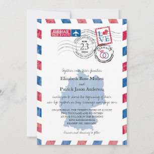 Deutschland Einladung zur Hochzeit von Luftpost