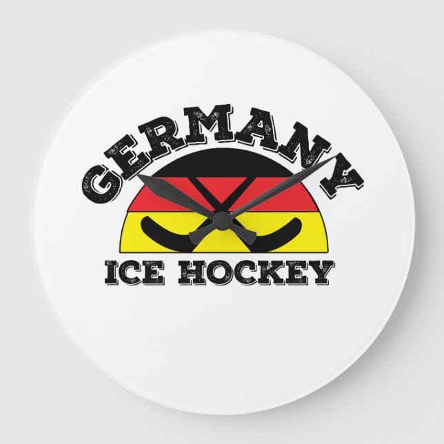Deutschland Eishockey Große Wanduhr (Vorderseite)