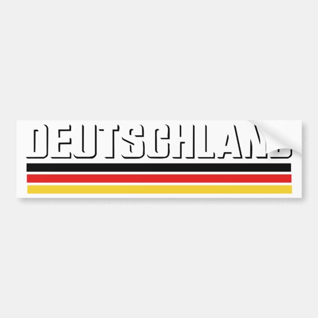 Deutschland-Entwurf! Autoaufkleber (Vorne)