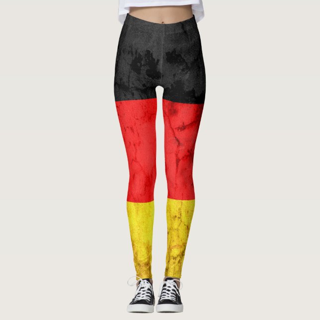 Deutschland Flag #4 Leggings (Vorderseite)