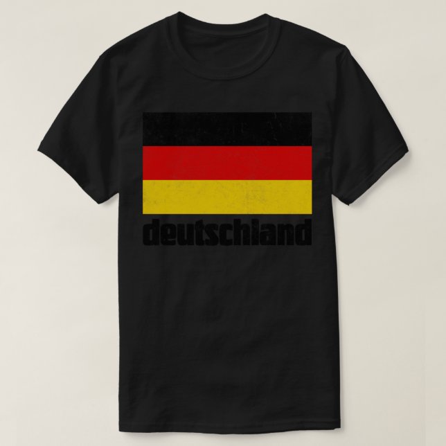 Deutschland Flag Design T-Shirt (Design vorne)