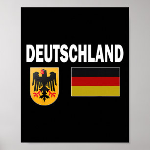 Deutschland Flag Deutschland Liebe Geschenk Poster