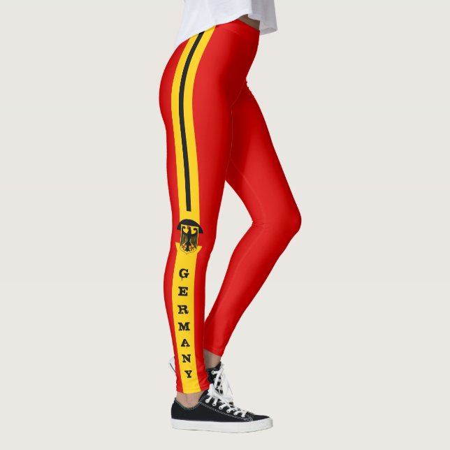 Deutschland Flag & Deutschland Modepatrioten /spor Leggings (Rechts)