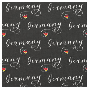 Deutschland Flag Heart, Deutschland Stoff