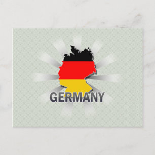 Deutschland Flag Karte 2.0