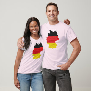 Deutschland-Flag-Karte T-Shirt