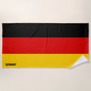 Deutschland Flag Splendid Patriotic Strandtuch