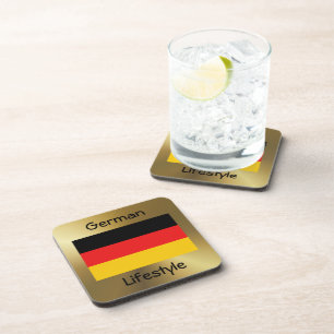 Deutschland - Flag+Text-Untersetzer Untersetzer