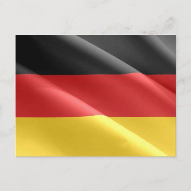 Deutschland - Flag Wave - Postkarte (Vorderseite)