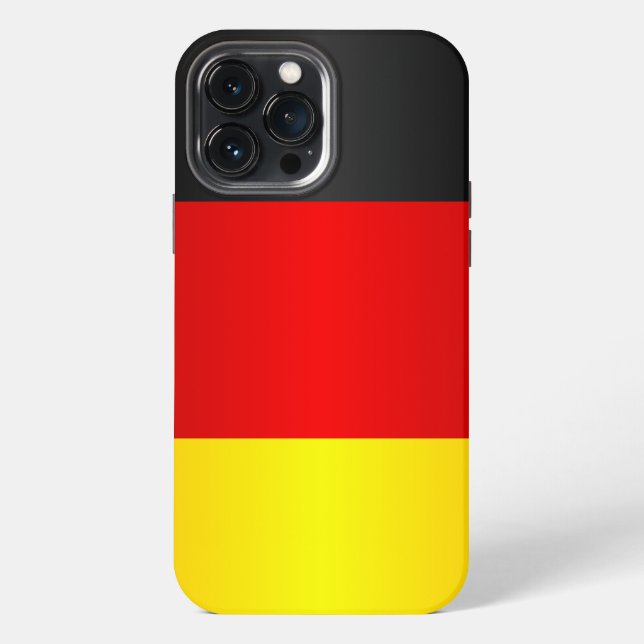 Deutschland Flagge 2 iPhone Hülle (Rückseite)