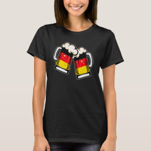 Deutschland-Flagge Bierkrug Cooles deutsches Bie T-Shirt