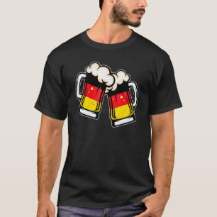 Deutschland-Flagge Bierkrug   Cooles deutsches Bie T-Shirt