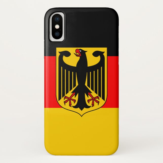 Deutschland-Flagge Case-Mate iPhone Hülle (Rückseite)