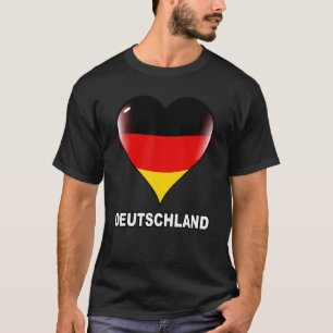 Deutschland Flagge Deutschland Ich Liebe Herz Deut T-Shirt