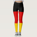 Deutschland-Flagge - Deutschland Leggings<br><div class="desc">Die Flagge Deutschlands oder Deutschlands ist eine Trikolore,  die aus drei gleichen horizontalen Bändern besteht,  die die Landesfarben Schwarz,  Rot und Gold in Deutschland darstellen. #germany #german #deutschland #berlin #patriotic #flag</div>
