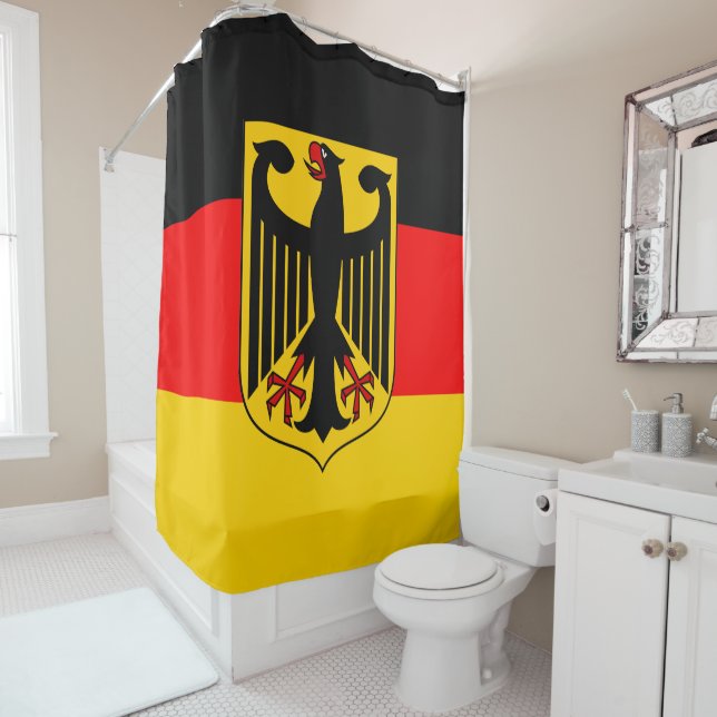 Deutschland-Flagge Duschvorhang (Beispiel)