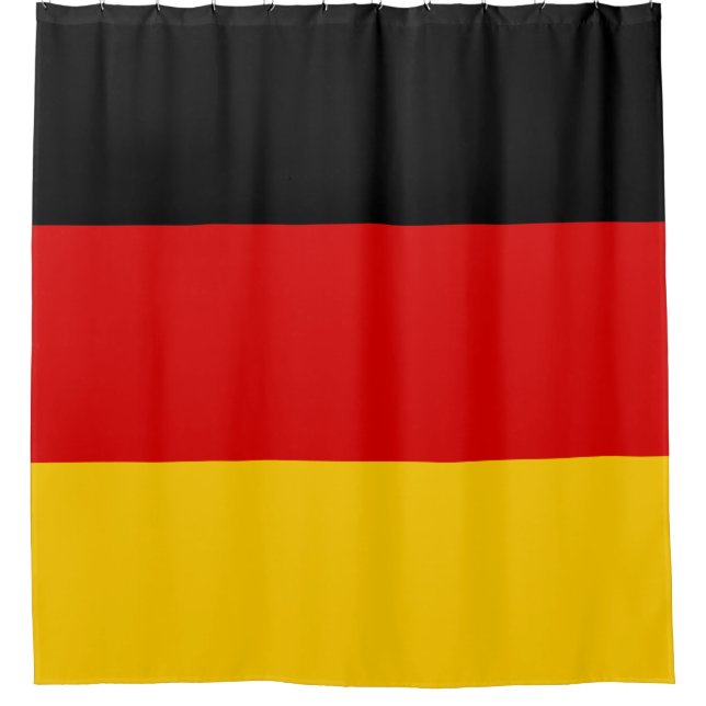 Deutschland-Flagge Duschvorhang (Vorderseite)
