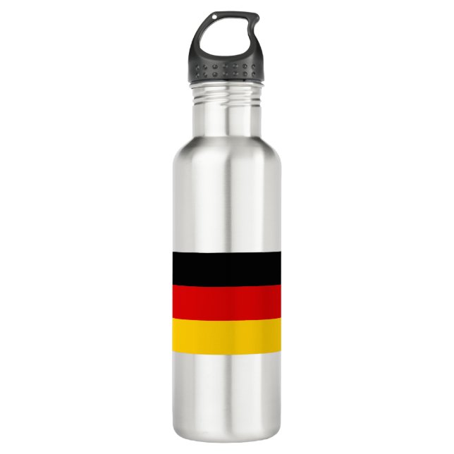 Deutschland - Flagge Edelstahlflasche (Vorderseite)