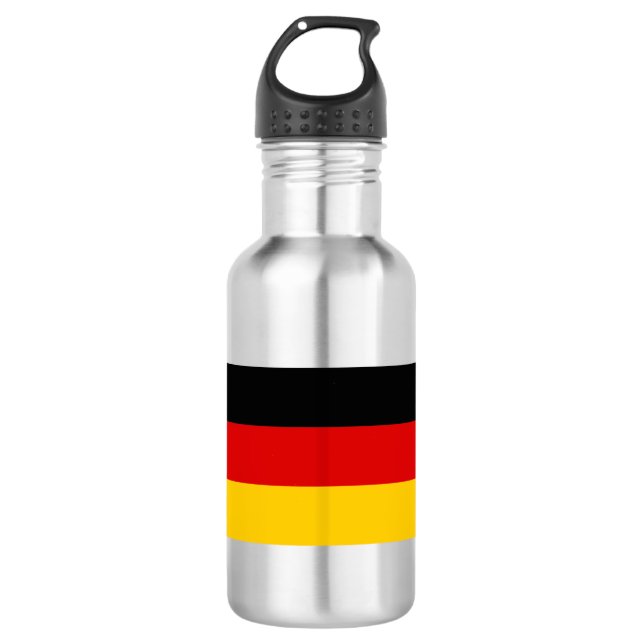 Deutschland - Flagge Edelstahlflasche (Vorderseite)