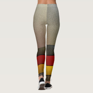 Deutschland-Flagge Farbe-Chrom durch Shirley Leggings