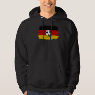 Deutschland Flagge Fußball Fußball Deutsche Fußbal Hoodie