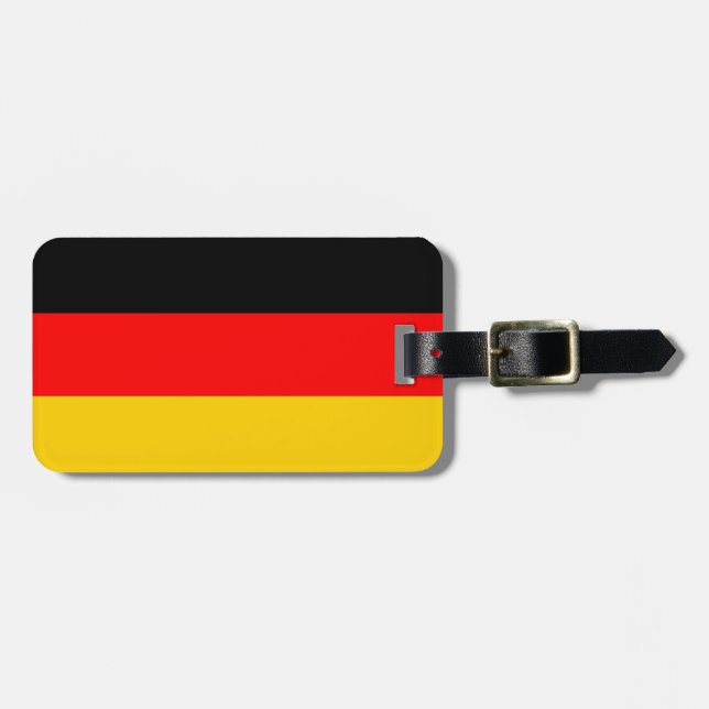 Deutschland-Flagge Gepäckanhänger (Vorderseite horizontal)