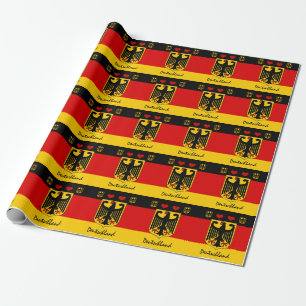 Deutschland flagge & hearts Deutschland /sports De Geschenkpapier