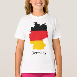 Deutschland-Flagge in Karten-Souvenir-Design T-Shirt
