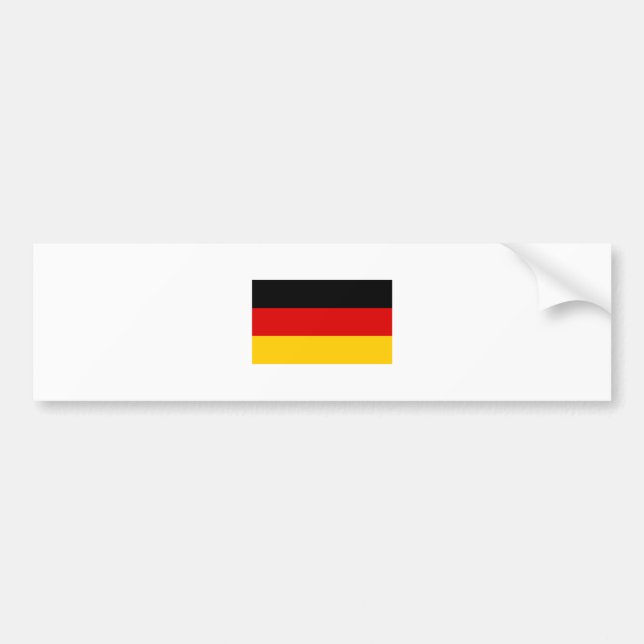 Deutschland-FLAGGE International Autoaufkleber (Vorne)