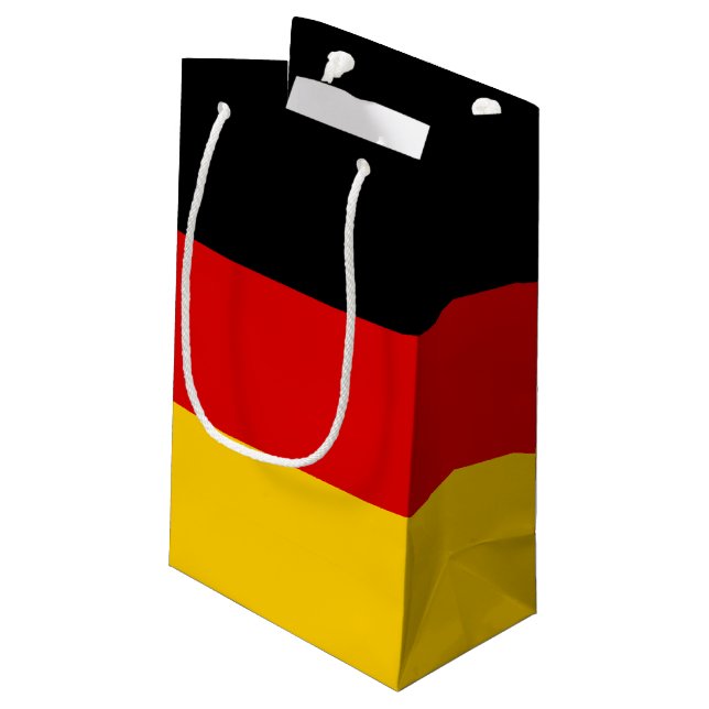 Deutschland-Flagge Kleine Geschenktüte (Rückseite Schrägansicht)