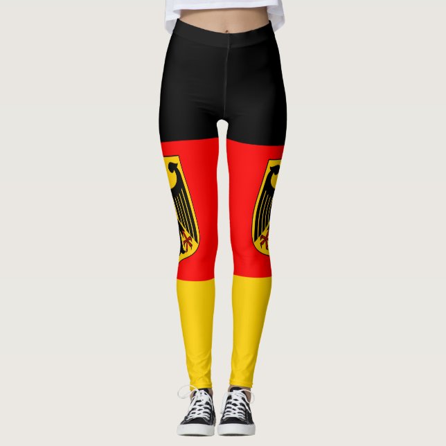 Deutschland-Flagge Leggings (Vorderseite)
