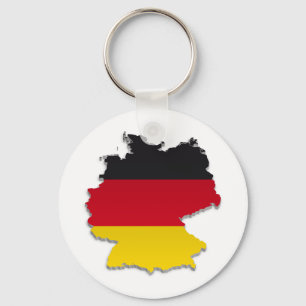 Deutschland-Flagge Map_2 Schlüsselanhänger