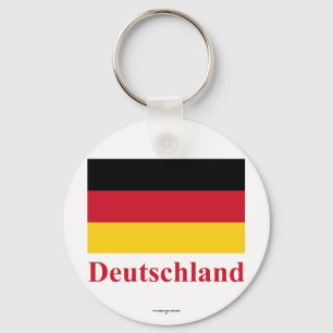 Deutschland - Flagge mit dem Namen Schlüsselanhänger
