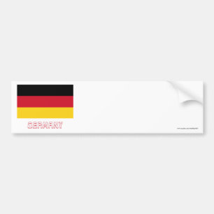 Deutschland-Flagge mit Namen Autoaufkleber