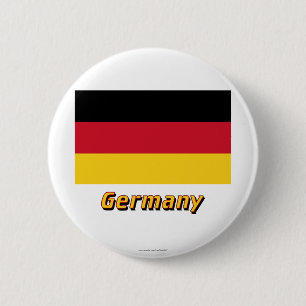 Deutschland-Flagge mit Namen Button