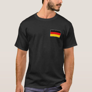 Deutschland-Flagge mit Vintagen Landesfarben T-Shirt