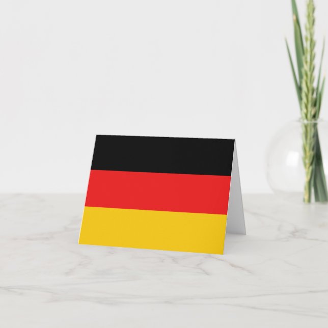 Deutschland-Flagge Notecard Karte (Vorderseite)