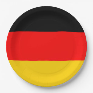 Deutschland-Flagge Pappteller