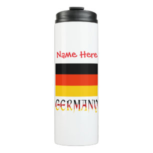 Deutschland Flagge Personalisiert Thermosbecher