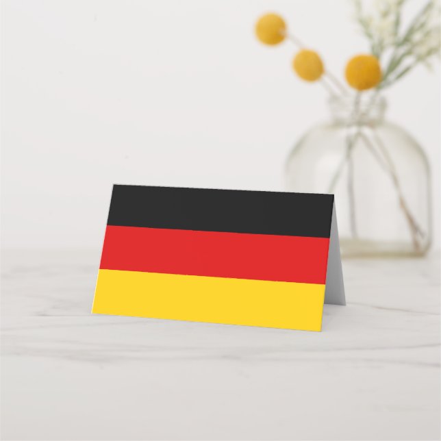 Deutschland-Flagge Platzkarte (Vorderseite)