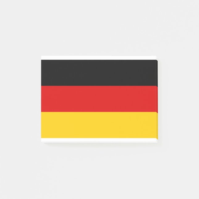 Deutschland-Flagge Post-it Klebezettel (Vorderseite)