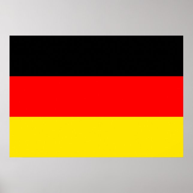 Deutschland-Flagge Poster (Vorne)