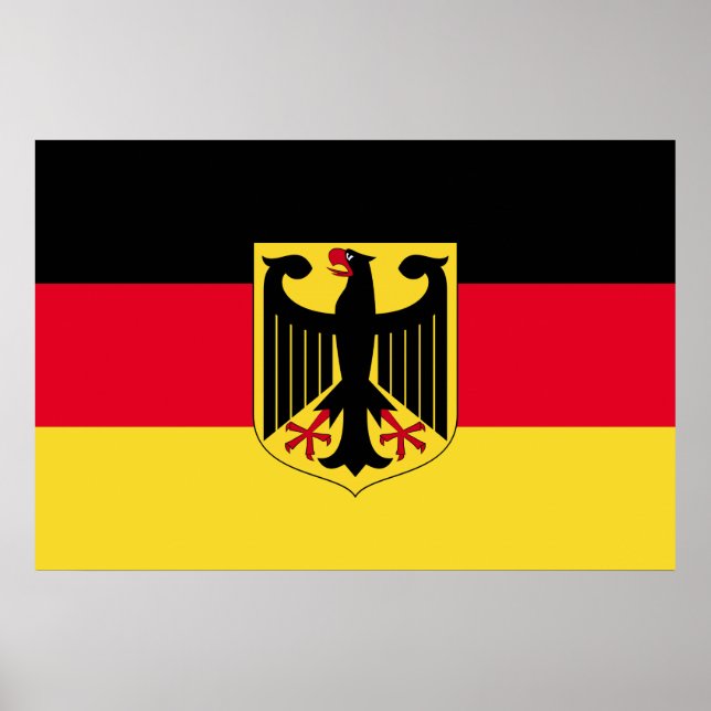 Deutschland-Flagge Poster (Vorne)