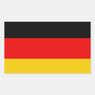 Deutschland-Flagge Rechteckiger Aufkleber