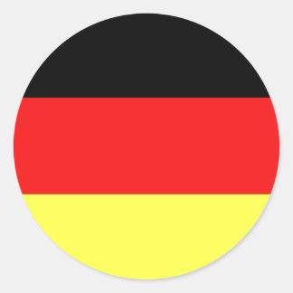Deutschland-Flagge Runder Aufkleber