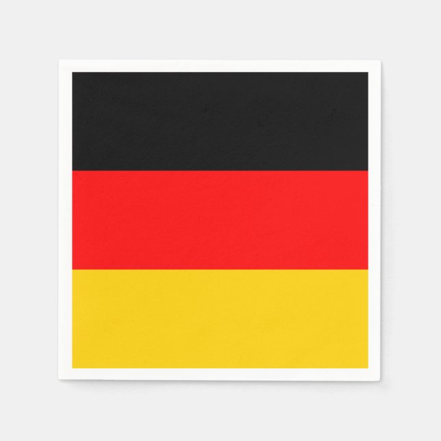 Deutschland-Flagge Serviette (Vorderseite)