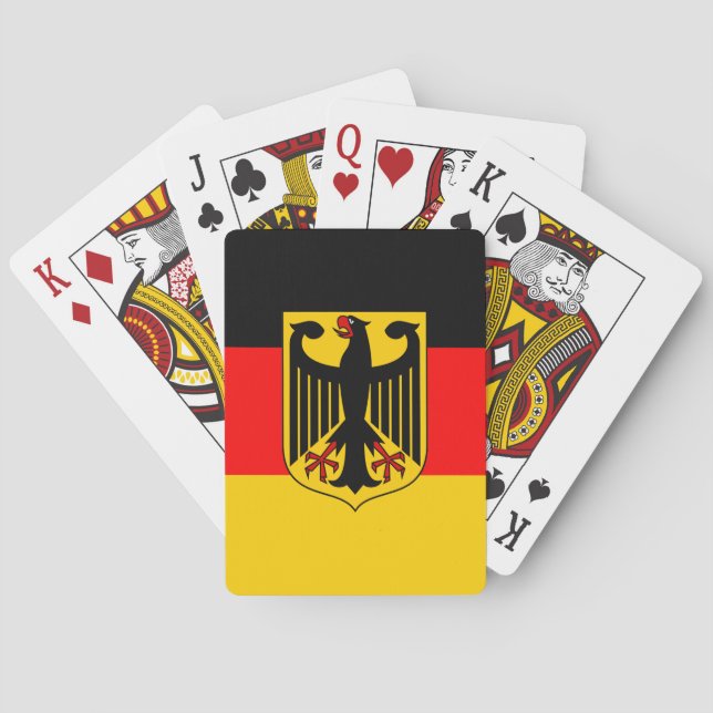 Deutschland-Flagge Spielkarten (Rückseite)